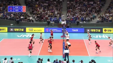 Hammer Ballwechsel: Am Ende schnappt sich Korea den Punkt