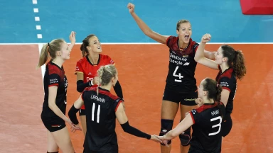 Nations League der Frauen: Deutschland besiegt Belgien in vier Sätzen