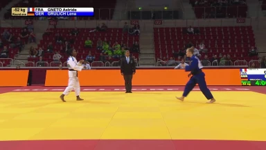 GS Düsseldorf 2019: 1. Runde -52kg: Gneto (FRA) vs. Grulich (GER)