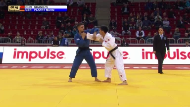 GS Düsseldorf 2019: 1. Runde -60kg: Shang (CHN) vs. Plafky (GER)