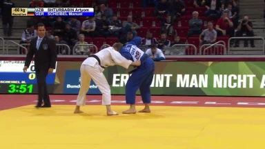 GS Düsseldorf 2019: 2. Runde -66kg: Shturbabin (UZB) vs. Scheibel (GER)