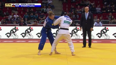 GS Düsseldorf 2019: 2. Runde -57kg: Kwon (KOR) vs. Starke (GER)