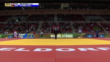 GS Düsseldorf 2019: 3. Runde -60kg: Mkheidze (FRA) vs. Klemm (GER)