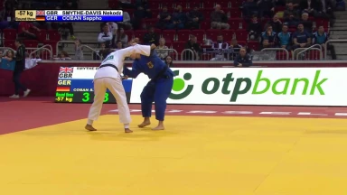 GS Düsseldorf 2019: 3. Runde -57kg: Smythe-Davis (GBR) vs. Coban (GER)