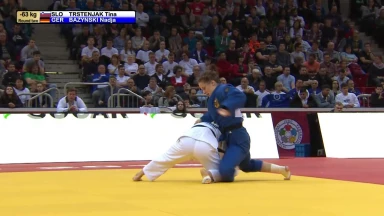 GS Düsseldorf 2019: 2. Runde -63kg - Trestnjak (SLO) vs. Bazynki (GER)
