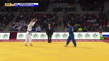 GS Düsseldorf 2019: 2. Runde -63kg - Herrmann (GER) vs. Garcia (ECU)