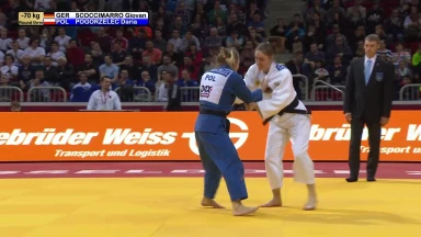 GS Düsseldorf 2019: 3. Runde -70kg - Scoccimarro (GER) vs. Pogorzelec (POL)