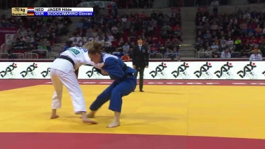 GS Düsseldorf 2019: Viertelfinale -70kg - Jager (NED) vs. Scoccimarro (GER)