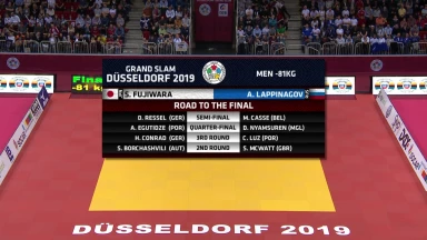 GS Düsseldorf 2019: Finale -81kg: Fujiwara (JAP) vs. Lappinagov (RUS)