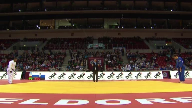 GS Düsseldorf 2019: 1. Runde -90kg: Le Beau (COD) vs. Petersilka (GER)