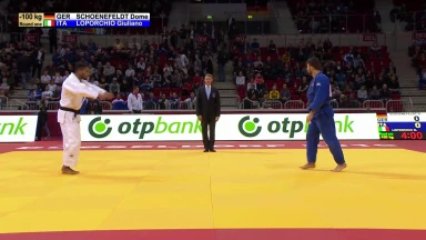 GS Düsseldorf 2019: 1. Runde -100kg: Schönefeldt (GER) vs. Loporchio (ITA)