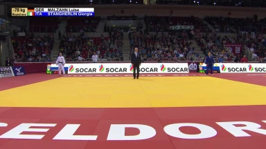 GS Düsseldorf 2019: 1. Runde -78kg: Malzahn (GER) vs. Stangherlin (ITA)