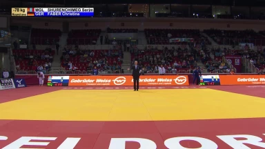 GS Düsseldorf 2019: 1. Runde -78kg: Shurenchimeg (MGL) vs. Faber (GER)