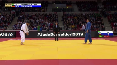 GS Düsseldorf 2019: 1. Runde -100kg: Bouxacoub (ALG) vs. Zorn (GER)