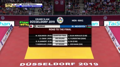 GS Düsseldorf 2019: Finale -90kg: Murao (JPN) vs. Mehdiyev (AZE)