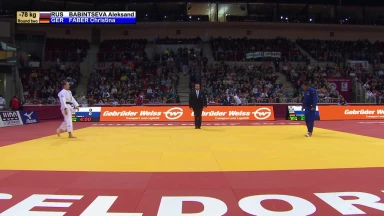 GS Düsseldorf 2019: Runde 2. -78kg: Babintseva (RUS) vs. Faber (GER)