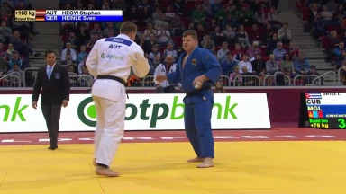 GS Düsseldorf 2019: Runde 3. +100kg: Hegyi (AUT) vs. Heinle (GER)