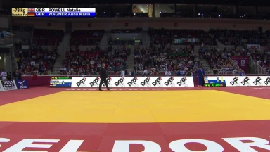 GS Düsseldorf 2019: Viertelfinale -78kg: Powell (GBR) vs. Wagner (GER)