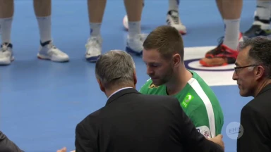 EM der Männer: Schöne Szene! Palicka nimmt MVP-Auszeichnung für verletzten Appelgren entgegen