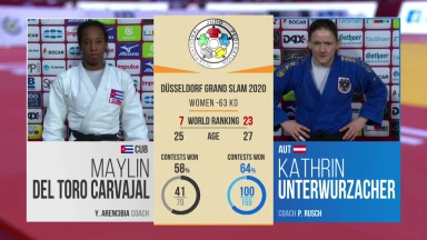 GS Düsseldorf 2020: Kampf um Bronze -63kg - Del Toro Carvajal vs. Unterwurzacher