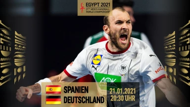 Barrierefreier Stream: Spanien vs. Deutschland: Hauptrunde - Gruppe I: Handball-WM 2021