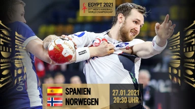 Spanien vs. Norwegen: Viertelfinale: Handball-WM 2021