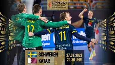 Schweden vs. Katar: Viertelfinale: Handball-WM 2021