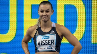 Fotofinish! Knappes Rennen bei den 60m Hürden der Damen!
