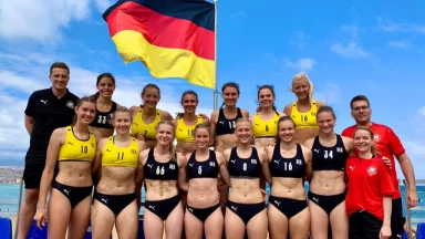 EHF Beach Handball EURO 2021: Starker Start der DHB-Frauen gegen Griechenland