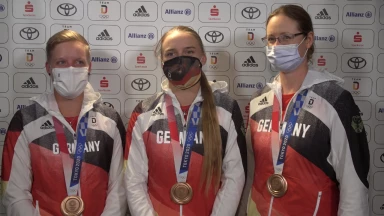 Olympia: Interview mit den Bronze-Bogenschützinnen Kroppen, Schwarz und Unruh