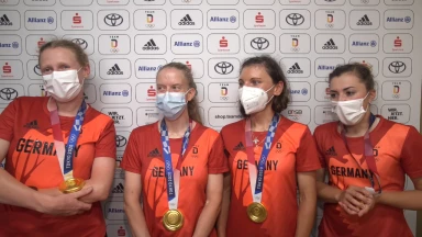Olympia: Interview mit dem Bahnrad-Vierer der Frauen