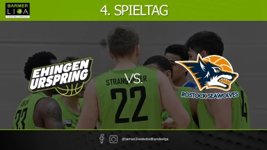 ProA: TEAM EHINGEN URSPRING vs. ROSTOCK SEAWOLVES