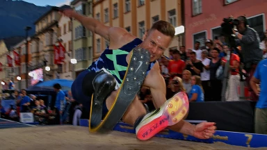 Golden Roof Challenge 2021 - Markus Rehm (GER) springt auf Platz 1