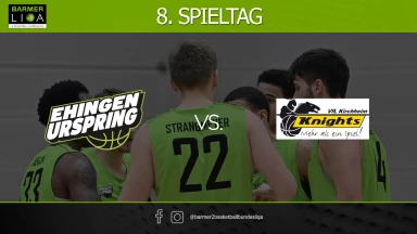 ProA: TEAM EHINGEN URSPRING vs. VfL Kirchheim Knights