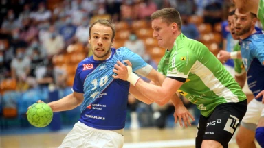 Pressekonferenz vom Spiel DRHV 06 vs. ThSV Eisenach