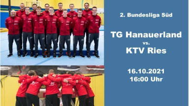 DTL: 2. Bundesliga Männer Süd: TG Hanauerland - KTV Ries