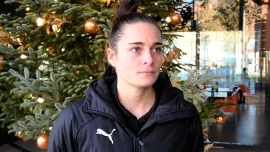 Dinah Eckerle: "Stimmung ist gut und wir sind voll im Fokus auf Morgen."