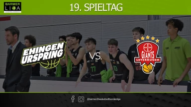 ProA: TEAM EHINGEN URSPRING vs. Bayer Giants Leverkusen