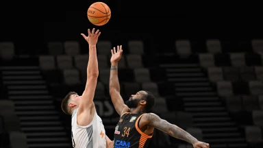 Highlights Nürnberg Falcons vs. RASTA Vechta: 4 Blocks