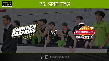 ProA: TEAM EHINGEN URSPRING vs. Medipolis SC Jena