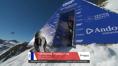 Winning Run Tiphanie Perrotin mit großem final air | Freeride World Tour 2022 St