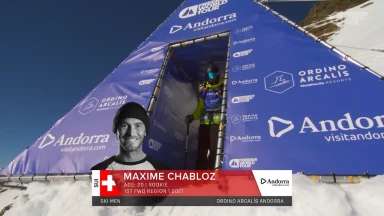 Winning Run Maxime Chabloz mit massivem gap jump and großem backflip | Freeride