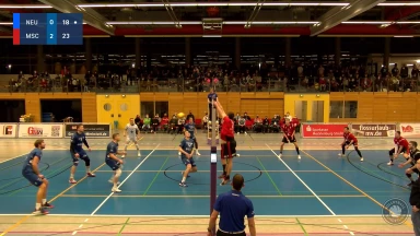 2. VBL: Der Moerser SC mit spektakulärem Spielzug und Blockpunkt als Abschluss