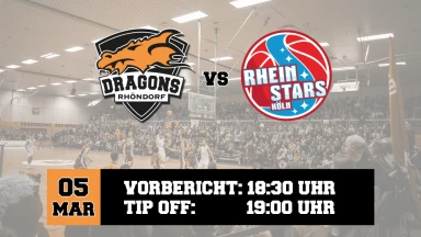 ProB: Dragons Rhöndorf vs. Rheinstars Köln