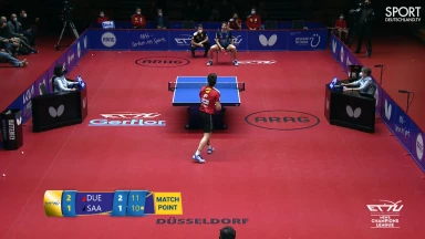 TTCL: Matchpoint der Tischtennis Champions League wird sitzend verteidigt!