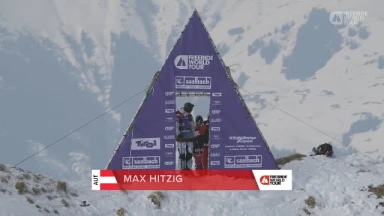Max Hitzig Siegerlaufg mit massivem 360 über die Felsen | Freeride World Tour