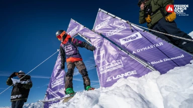 Freeride Nachwuchs bereit für den Start in Fieberbrunn Freeride Junior Tour 2022