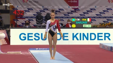 EnBW DTB Pokal: Karina Schönmaier gewinnt Bronze am Sprung