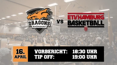 ProB Playdown: Dragons Rhöndorf vs. ETV Hamburg