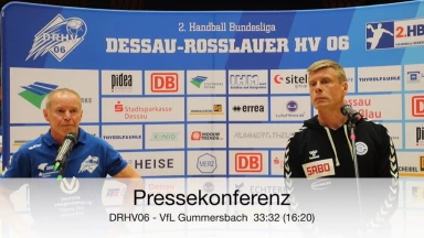 Pressekonferenz vom Spiel DRHV 06 vs. VfL Gummersbach